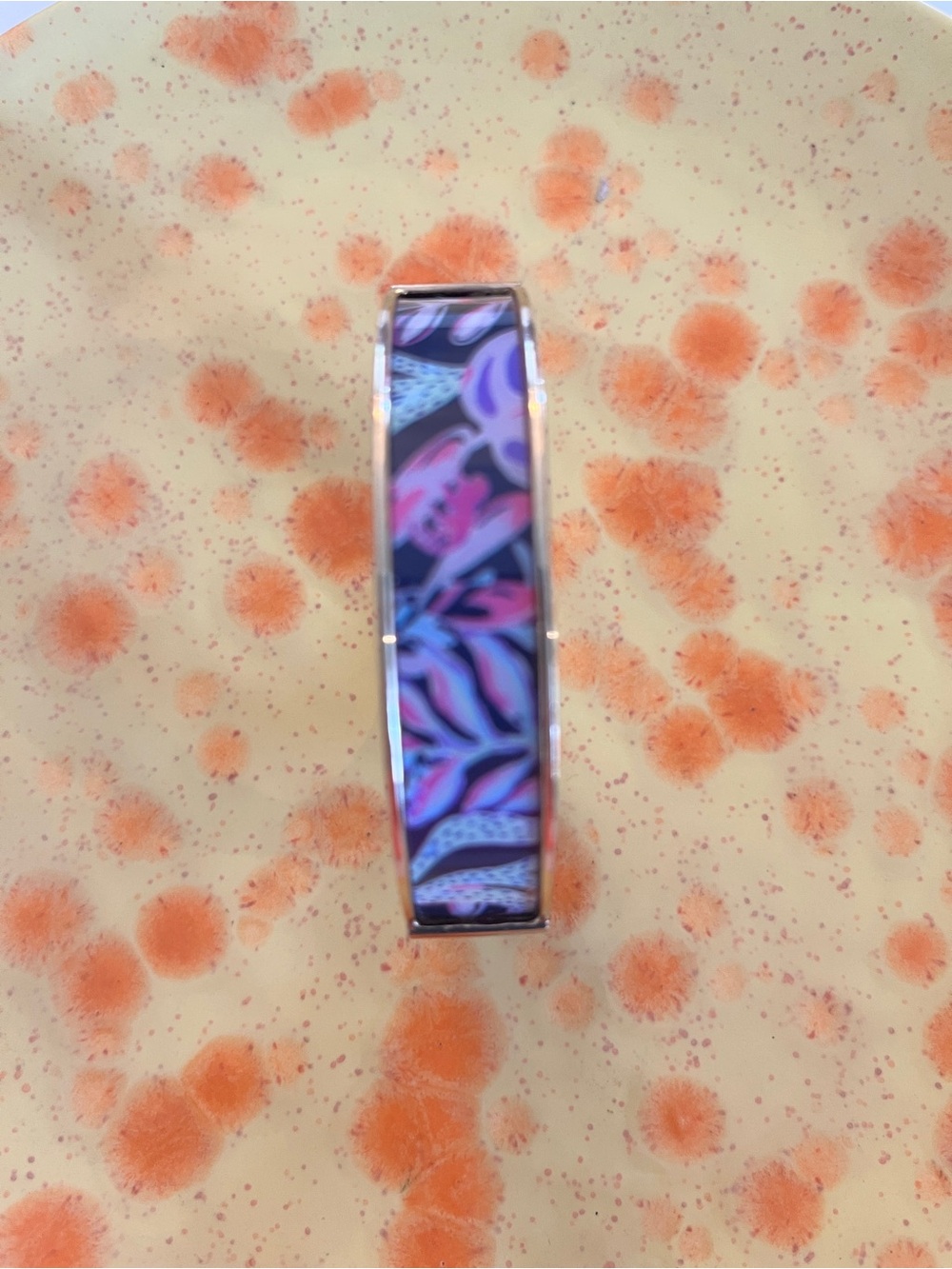 Lilly Pulitzer Preppy Palette Collection Patterned Enamel Bangle Bracelet One SZ